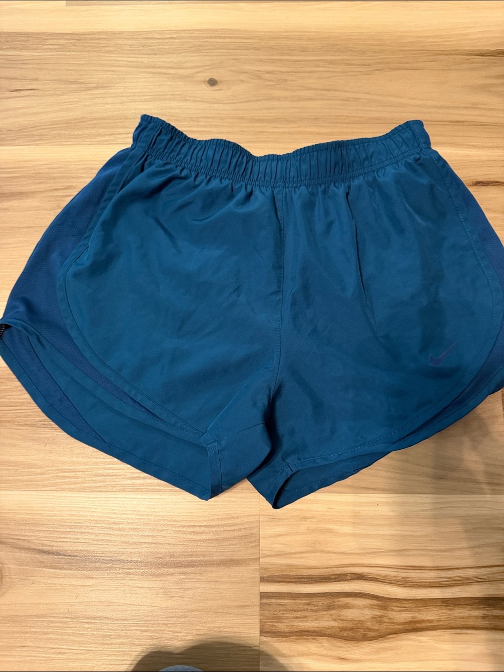Nike Women's Tempo Dri-Fit Teal Athletic Running Shorts